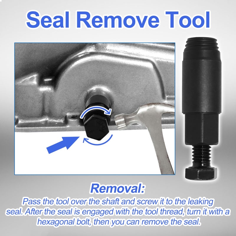 salangid Transmission Shifter Seal Remover/Installer,Compatible with GM 200, 200C, 200-4R TURBO 350, 350C TURBO 400, 425, 475 GM 700-R4 GM 4L60 GM Allison - 540ï¼ŒIncludes Seal - Image 5